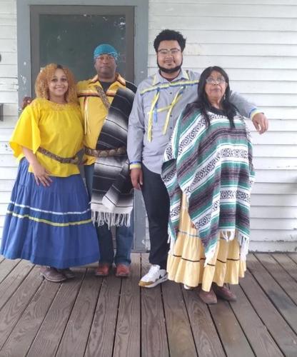 Janee St. Julien, Chief Kugr Goodbear, Braylin Williams, LouAnn Moses.